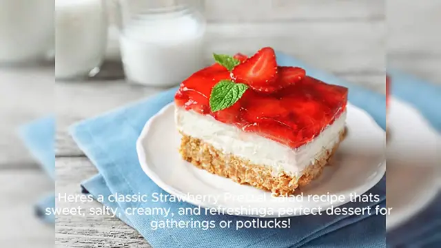 'Video thumbnail for Strawberry Pretzel Salad'