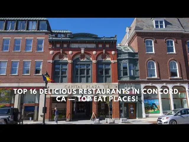 'Video thumbnail for Top Restaurants in Concord: Your Ultimate Foodie Guide'