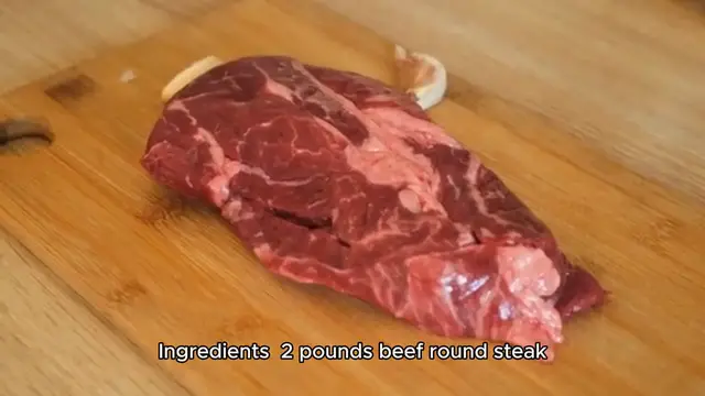 Video thumbnail for Garlic Herb Beef Round Steak
