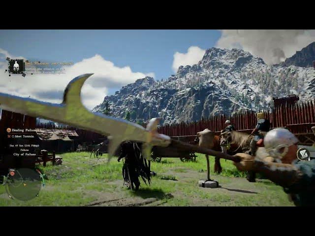 Video thumbnail for Crimson Desert - Ch 8. Healing Pailune: Reconstructing Pailune Message: Talk with Torstein Gameplay