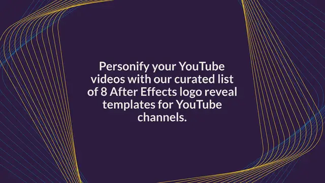 Video thumbnail for 8 After Effects Logo Reveal Templates For YouTube Channels