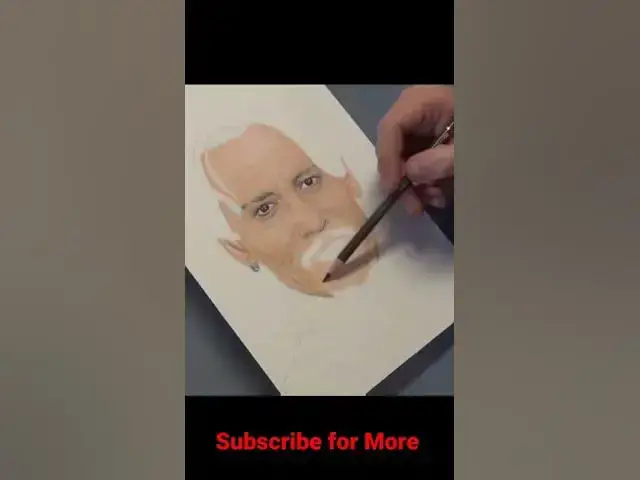 Video thumbnail for Johnny Depp Portrait Drawing Coloured Pencils #shorts