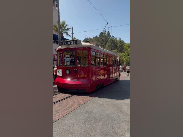 Video thumbnail for Red Car Trolley at Disney California Adventure