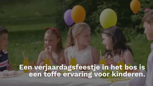 Video thumbnail for Bosspel verjaardagsfeestje – een kinderfeestje in de buitenlucht