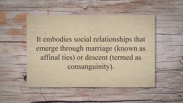 Video thumbnail for Concept of kinship in anthropology