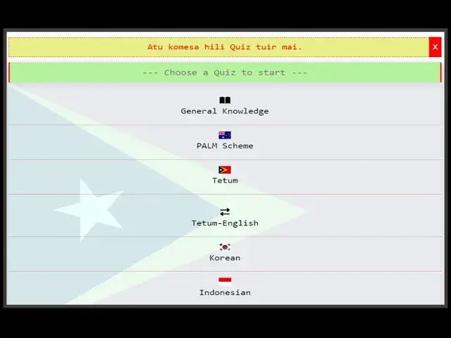 Video thumbnail for Various References: PALM scheme | English Grammar | Korean | Tetum | Indonesian | General Knowledge.