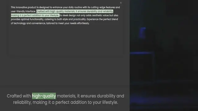 Video thumbnail for user-friendly interface. Crafted with high-quality materials, it ensures durability and reliability, making it a perfect addition to your lifestyle. Its sleek design not only adds aesthetic value but also provides optimal functionality, c