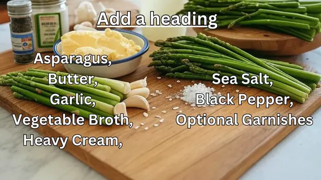 'Video thumbnail for Creamy Asparagus Soup'