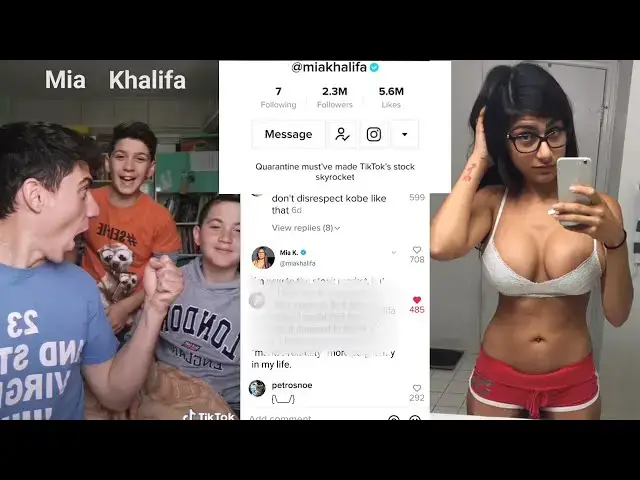 Video thumbnail for MIA KHALIFA commented on MY viral TIKTOK video