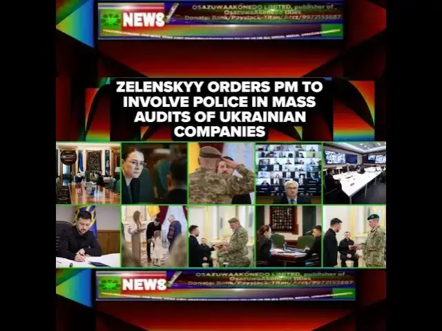 Video thumbnail for Zelenskyy Orders PM To Involve Police In Mass Audits Of Ukrainian Companies
