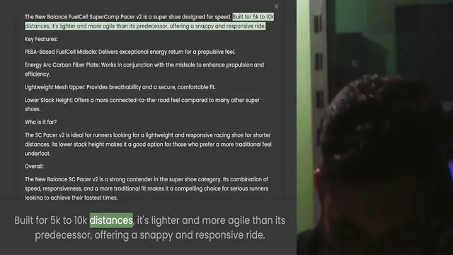 Video thumbnail for The New Balance FuelCell SuperComp Pacer v2 is a super shoe designed for speed. Built for 5k to 10k distances, it's lighter and more agile than its predecessor, offering a snappy and responsive ride. Key Features PEBA-Based FuelCell Midso