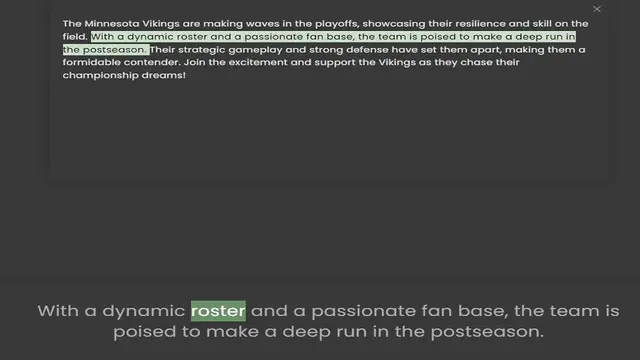 Video thumbnail for field. With a dynamic roster and a passionate fan base, the team is poised to make a deep run in the postseason. Their strategic gameplay and strong defense have set them apart, making them a formidable contender. Join the excitement and
