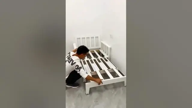 Video thumbnail for Simple Wooden Sofa cum Bed | Space Saving #shorts