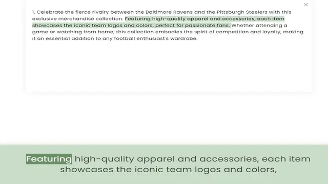 Video thumbnail for exclusive merchandise collection. Featuring high-quality apparel and accessories, each item showcases the iconic team logos and colors, perfect for passionate fans. Whether attending a game or watching from home, this collection embodies