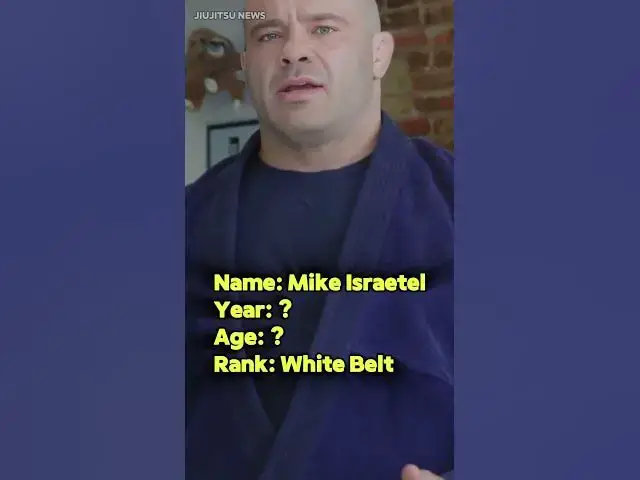 Video thumbnail for Mike Israetel BJJ Rank | JiuJitsu News