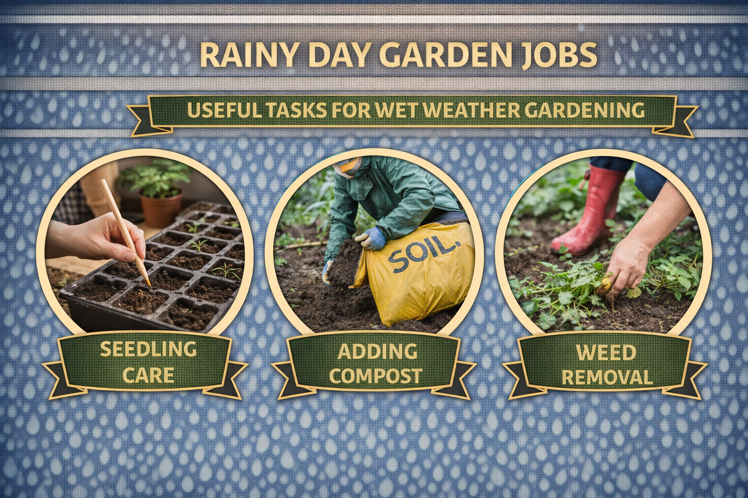 Video thumbnail for Rainy Day Garden Jobs | Useful Tasks for Wet Weather Gardening