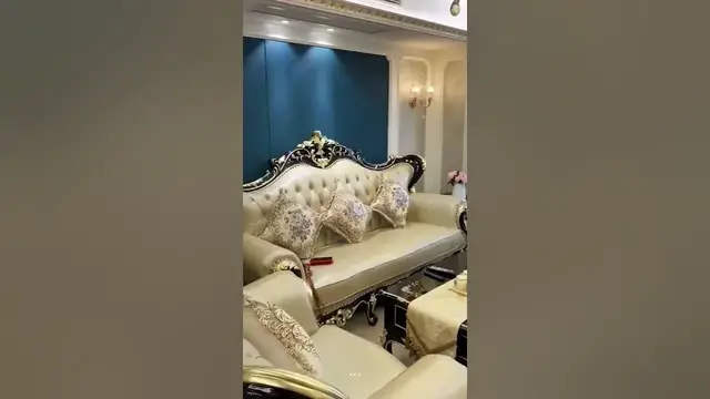 Video thumbnail for Luxury Sofa Set | Living Room Furniture #shorts