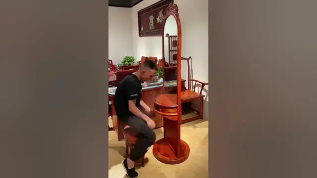 Video thumbnail for Rotating Dressing Table | Furniture #shorts