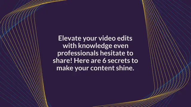 Video thumbnail for 6 Secrets Video Editing Experts Don’t Want You To Know