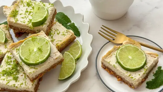 'Video thumbnail for These Key Lime Pie Bars Are The Ultimate High-Protein Dessert'