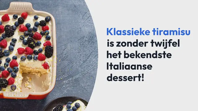 Video thumbnail for Klassieke tiramisu – recept