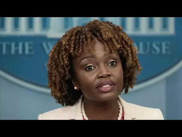 Video thumbnail for Karine Jean-Pierre Suffers Mental Breakdown During Briefing - Attacks Reporters