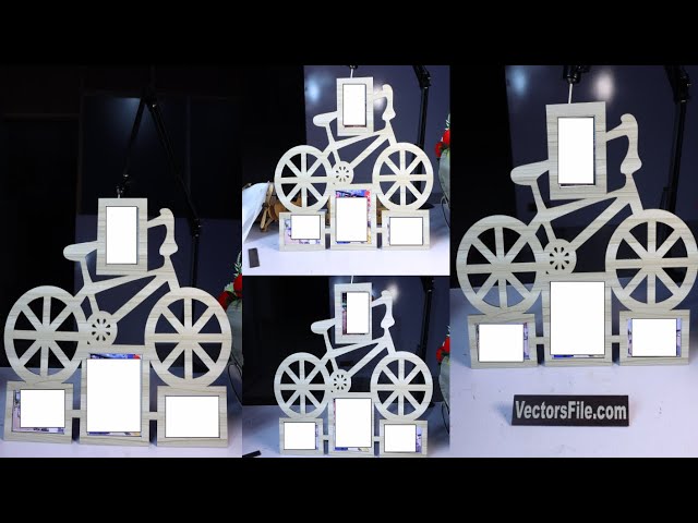 Video thumbnail for Laser Cut MDF Bicycle Photo Frame