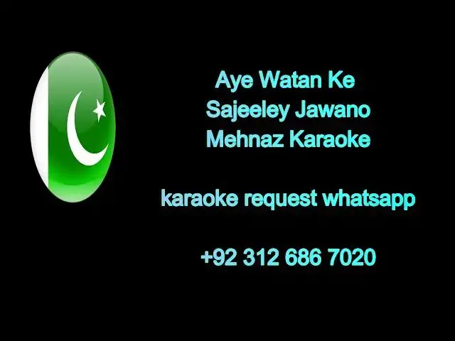 Video thumbnail for Aye Watan Ke Sajeele Jawano original karaoke mehnaz karaoke