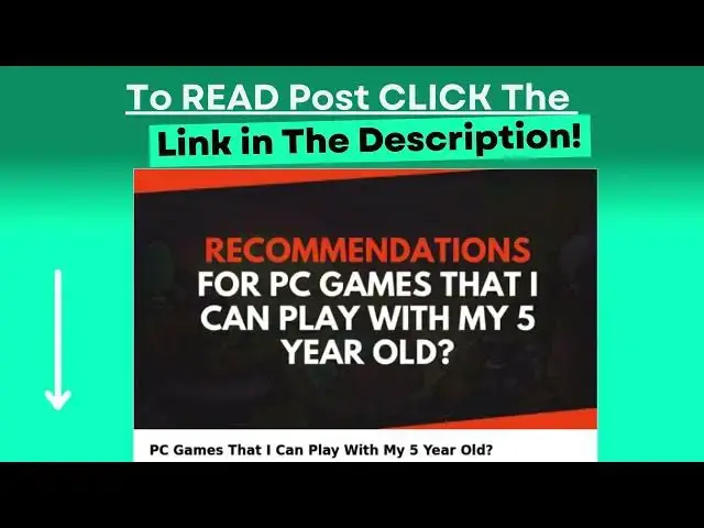Video thumbnail for PC Games That I Can Play With My 5 Year Old?