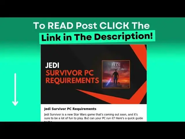 Video thumbnail for Jedi Survivor PC Requirements