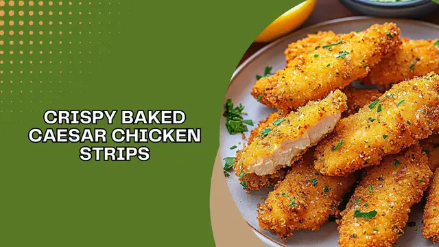 Video thumbnail for Crispy Baked Caesar Chicken Strips