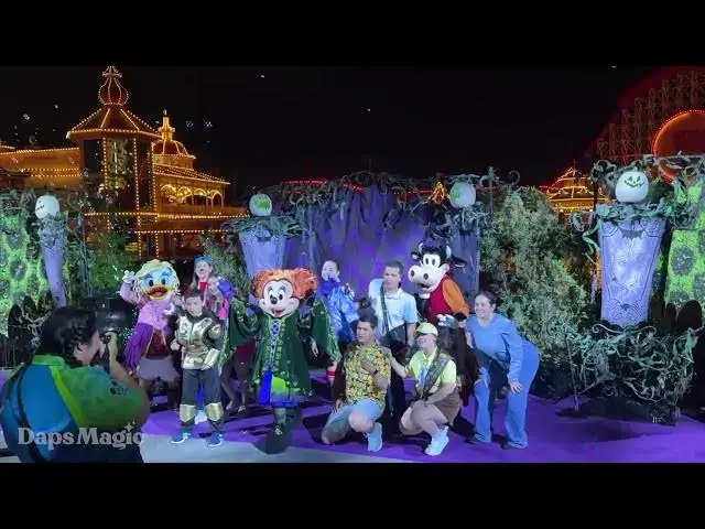 'Video thumbnail for Sanderson Sisters Minnie, Daisy, & Clarabelle | Oogie Boogie Bash 2025 4K'