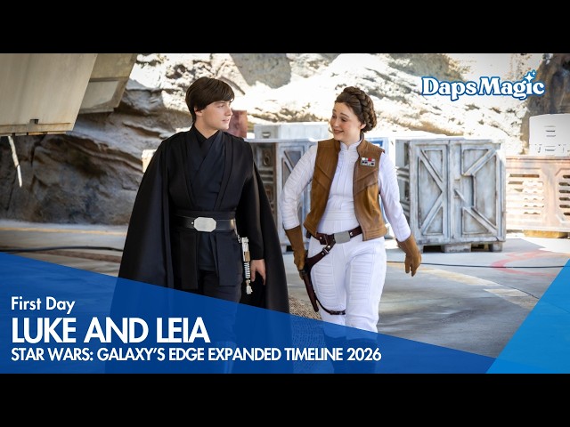 Video thumbnail for Leia Organa and Luke Skywalker | Star Wars: Galaxy's Edge 🛰️👑⚔️