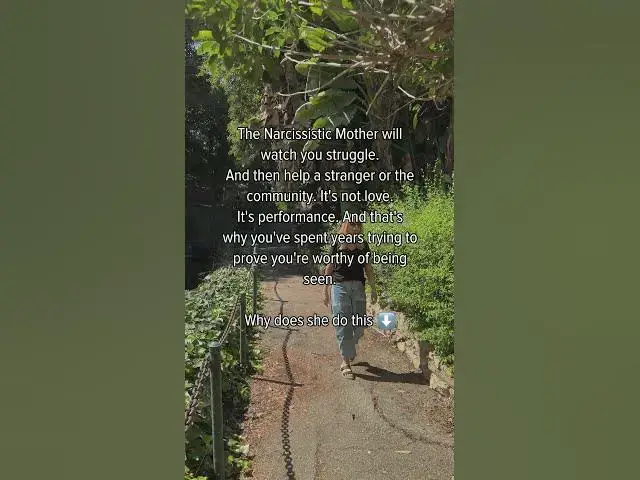 Video thumbnail for Because to a narcissistic parent, image is everything…