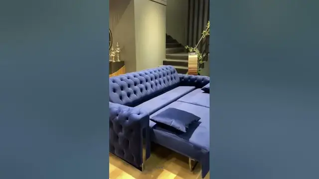 Video thumbnail for Auto Sofa cum Bed | Space Saving Furniture #shorts