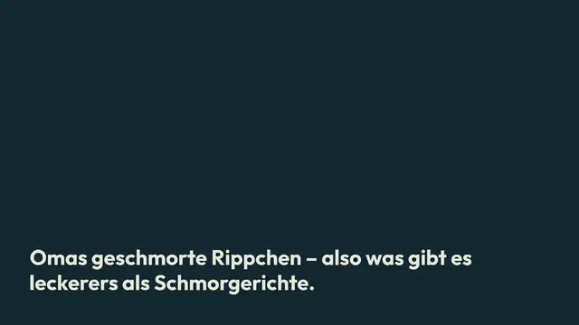 Video thumbnail for Omas geschmorte Rippchen