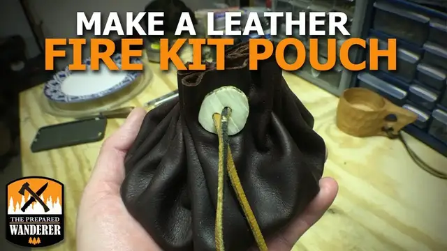 'Video thumbnail for Make a Leather Fire Kit Pouch'
