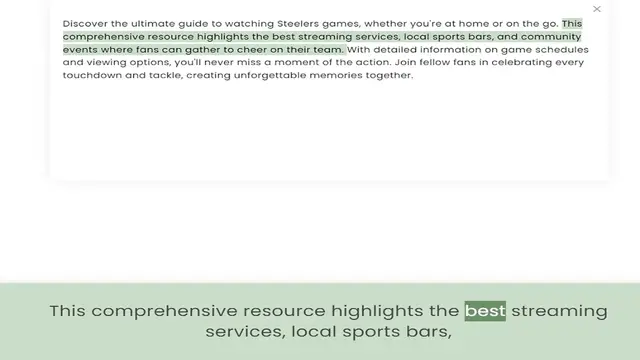 Video thumbnail for comprehensive resource highlights the best streaming services, local sports bars, and community events where fans can gather to cheer on their team. With detailed information on game schedules and viewing options, you'll never miss a mome