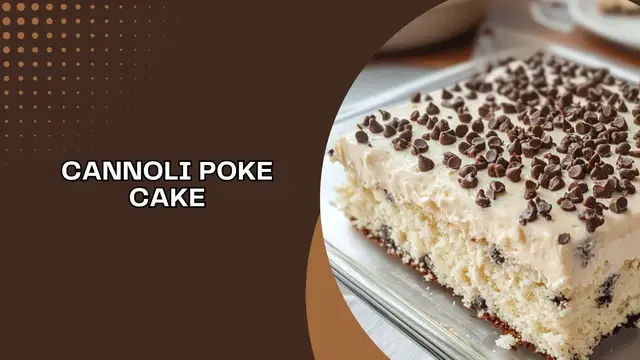 Video thumbnail for Cannoli Poke Cake