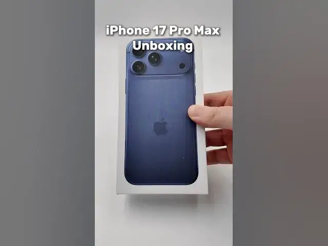 'Video thumbnail for iPhone 17 Pro Max Deep Blue Unboxing! #iPhone17ProMax #iPhone17 #Apple #Unboxing'