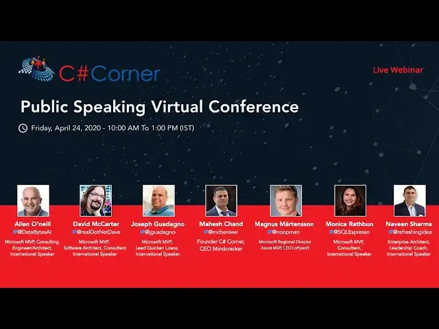 Video thumbnail for Public Speaking Virtual Conference