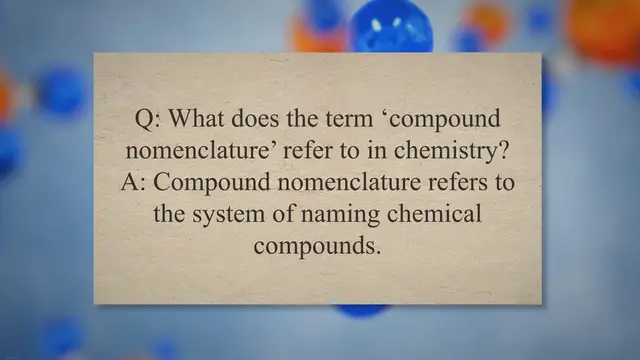 Video thumbnail for Compound nomenclature and reaction equations concept questions and answers
