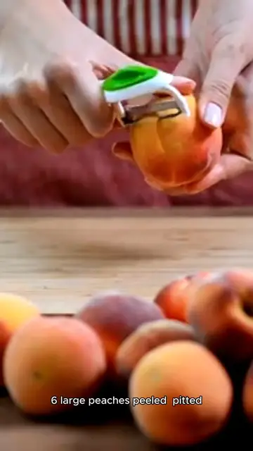 Video thumbnail for peach crumble recipe