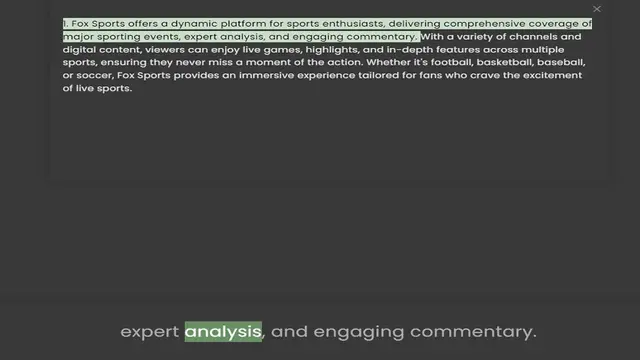 Video thumbnail for major sporting events, expert analysis, and engaging commentary. With a variety of channels and digital content, viewers can enjoy live games, highlights, and in-depth features across multiple sports, ensuring they never miss a moment of