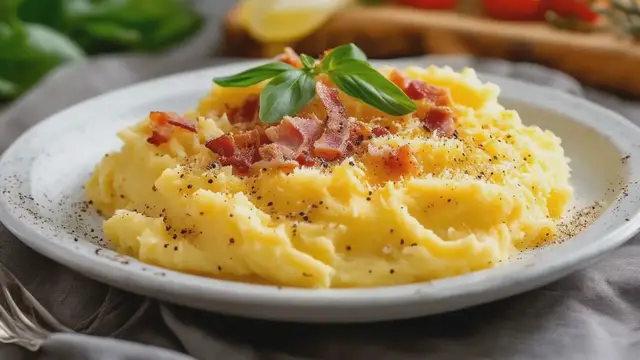 'Video thumbnail for Carbonara Mashed Potatoes_ A Luxurious Italian-Inspired Side Dish'