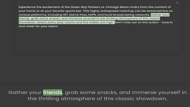 Video thumbnail for your home or at your favorite sports bar. This highly anticipated matchup can be streamed live on various platforms, including NFL Game Pass, ESPN, and local broadcasting networks. Gather your friends, grab some snacks, and immerse yourse