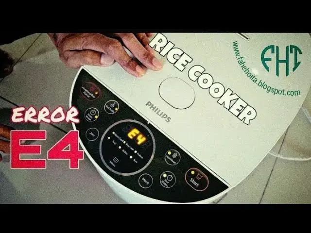 Video thumbnail for E-4 Error Code Solution | Digital Rice Cooker | PHILIPS | Maneira Simples