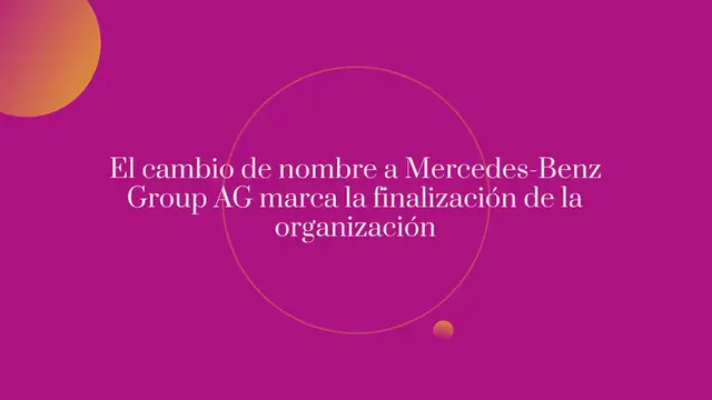Video thumbnail for Daimler, nueva era como Mercedes-Benz Group