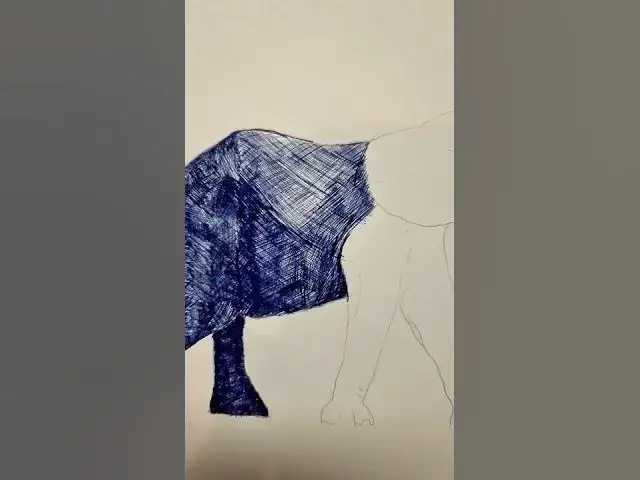 Video thumbnail for Working on a new dip pen drawing #shorts