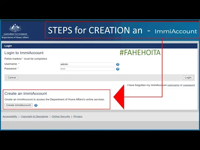 Video thumbnail for Steps for Create an Immi Account | Australia Visa Application | Etapa Simples #FAHEHOITA